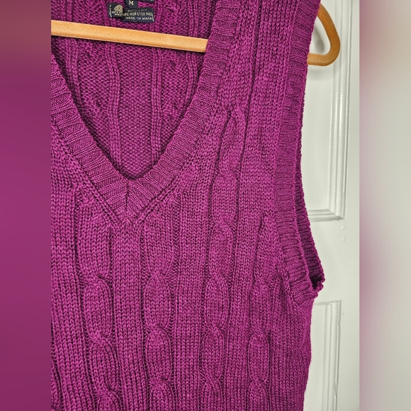 VTG 80s Mark Shale Wool Sweater Vest - Picture 4 of 5